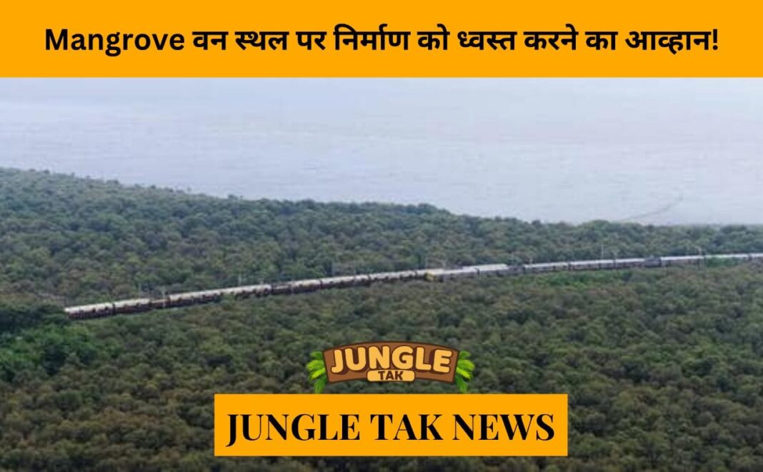 Mangrove वन स्थल पर निर्माण को ध्वस्त करने का आह्वान