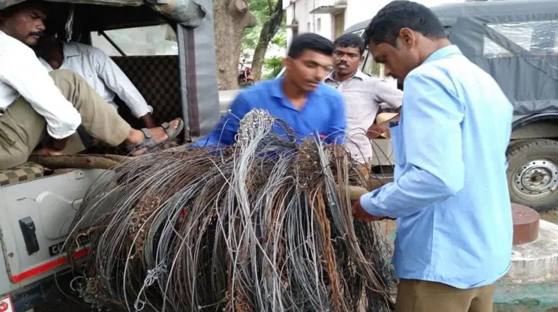 Turck Loads of Snares to Trap Wild Animals Being Found in Telangana