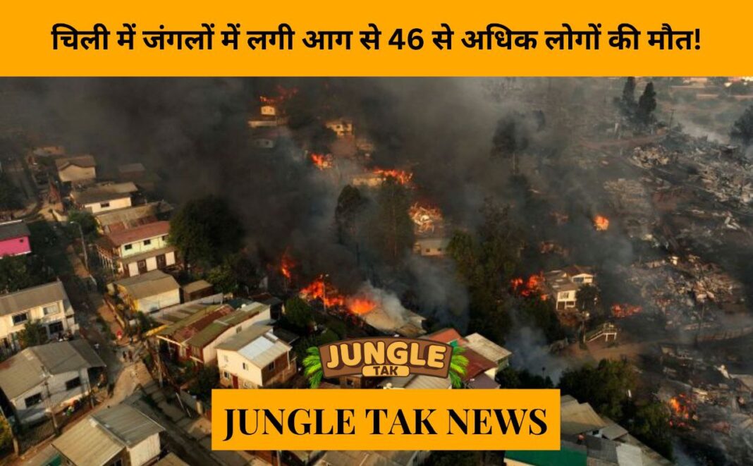 more than 46 people killed as forest fires rage in Chile