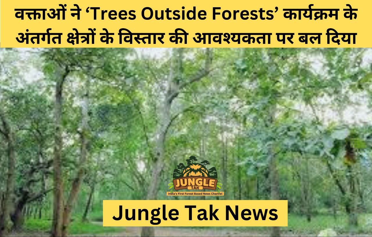 वक्ताओं ने ‘Trees Outside Forests’ कार्यक्रम के अंतर्गत क्षेत्रों के विस्तार की आवश्यकता पर बल दिया- JUNGLE TAK