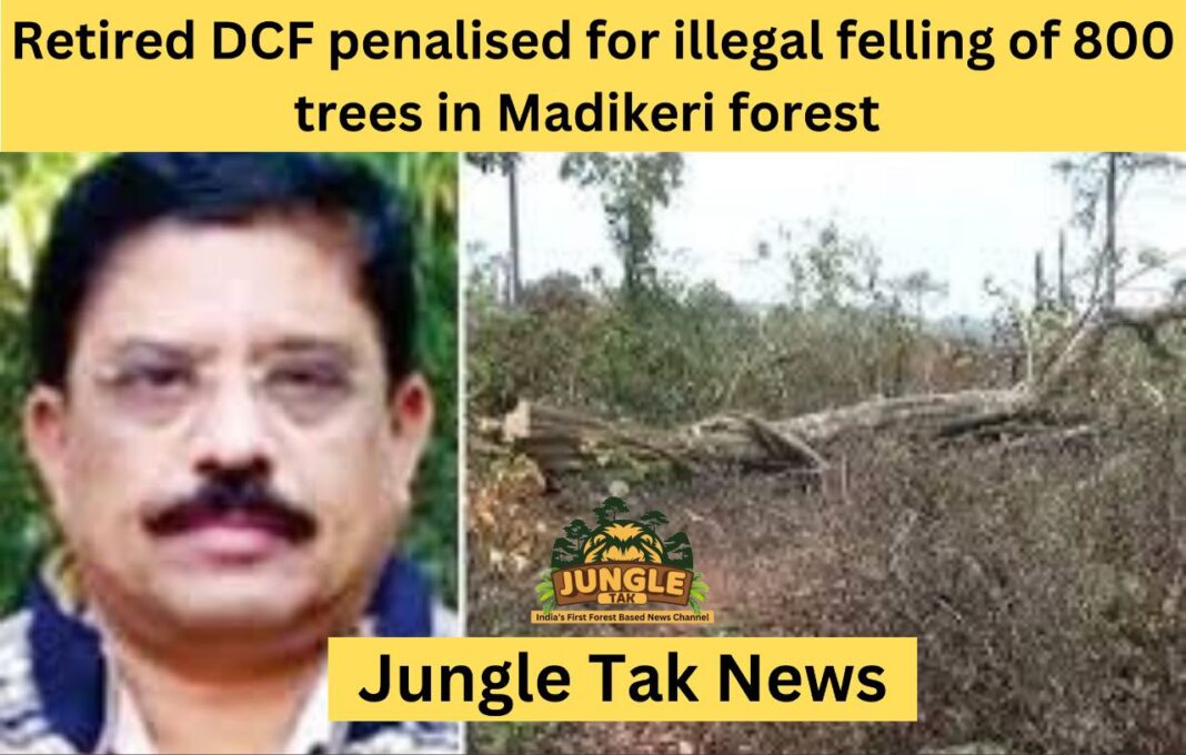 Madikeri forest में 800 पेड़ों की अवैध कटाई के लिए retired DCF को दंडित किया गया- JUNGLE TAK