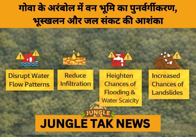 Reclassification of 3 Lakh Sq Metres Forest Land in Goa’s Arambol Raises Landslide Fears- JUNGLE TAK