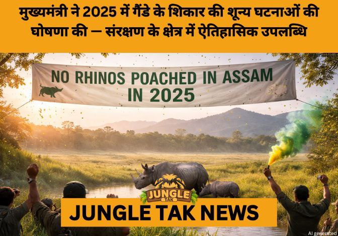 Assam Achieves Zero Rhino Poaching in 2025, Sets National Conservation Benchmark- JUNGLE TAK