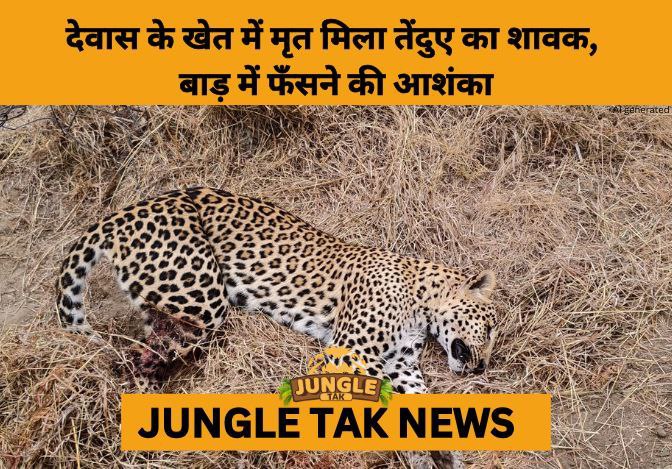 Leopard Cub Found Dead in Dewas Field, Fencing Suspected- JUNGLE TAK